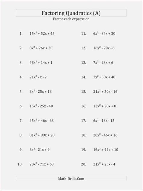 Image result for Factorization Practice Question