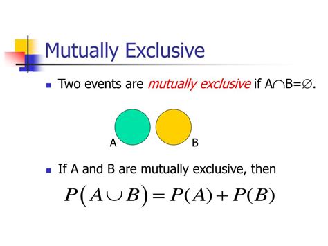 Image result for Mutually Exclusive Events in Probability Examples