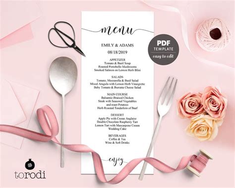 Image result for Sample Rehearsal Dinner Menu