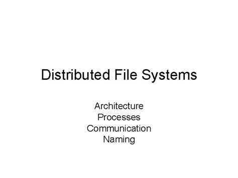 Image result for Architecture of Distributed File System