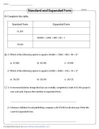 Toradh íomhá ar Expanded Form of 5 Digit Number