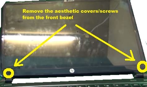 Afbeeldingsresultaten voor How to Remove HP Pavilion Screen