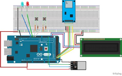 Image result for Arduino I2C LCD Fingerprint