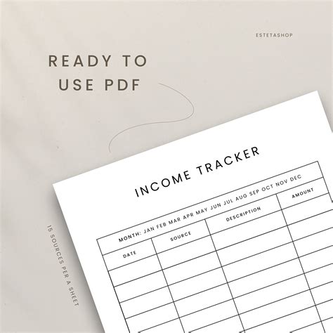 Image result for Income Tracker