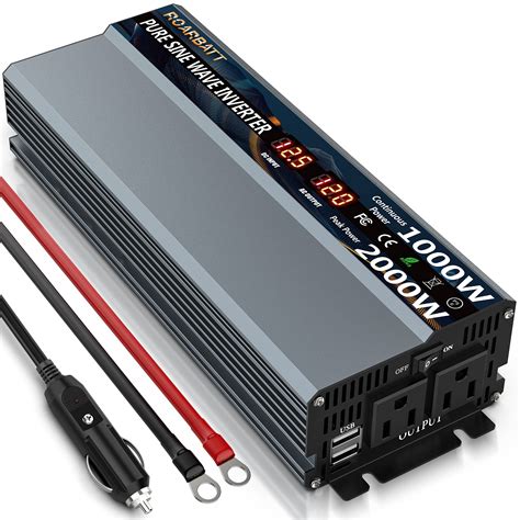 Image result for 1000W Pure Sine Wave Power Inverter DC 12V to 110V AC McMaster-Carr