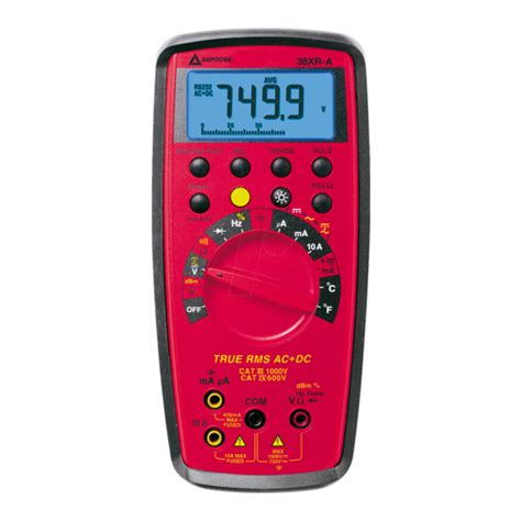 Image result for Meterman 38XR Instruction Booklet