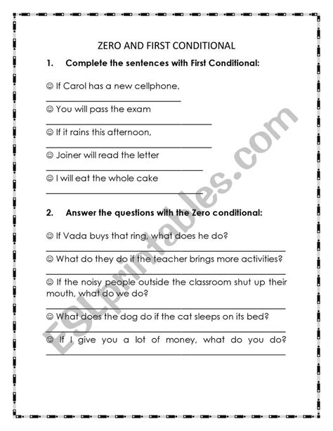 Toradh íomhá ar First Conditional Worksheet. Easy