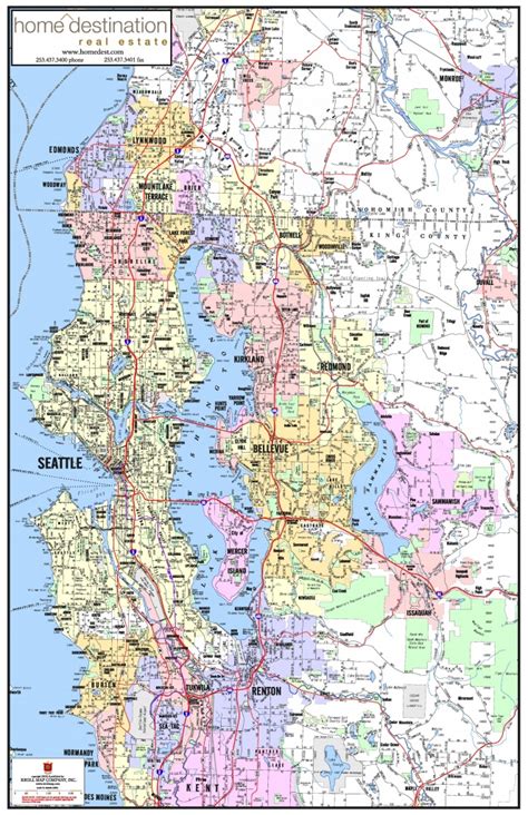 Image result for Seattle Area Map