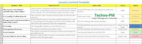 Image result for Proposal Response Lessons Learned Template