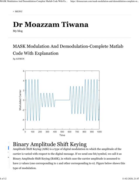 Mask in AM Modulation and Demodulation に対する画像結果