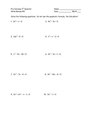 Image result for Pre Calculus Worksheet
