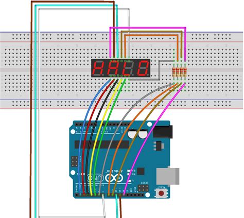 Image result for Connect 2 1-Digit 7-Segment Arduino