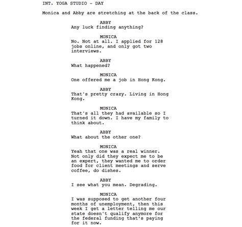 Image result for Movie Script Dialogue