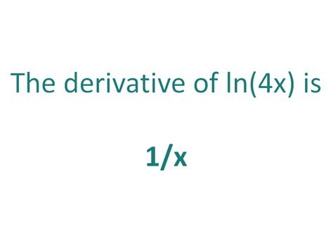 Image result for Ln Derivative