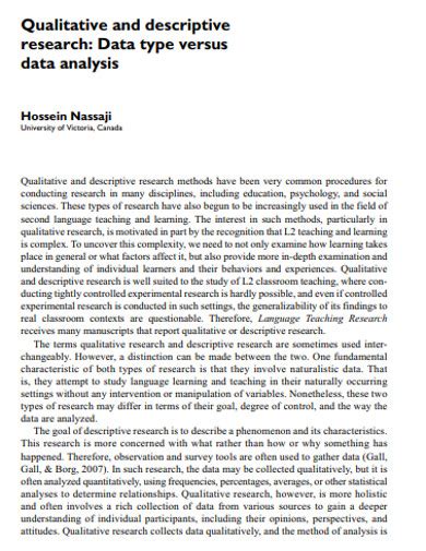 Image result for Descriptive Research Design Sample Thesis