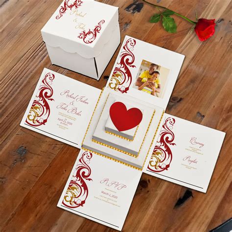 Image result for Exploding Box Invitation