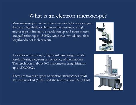 Image result for types electron microscope