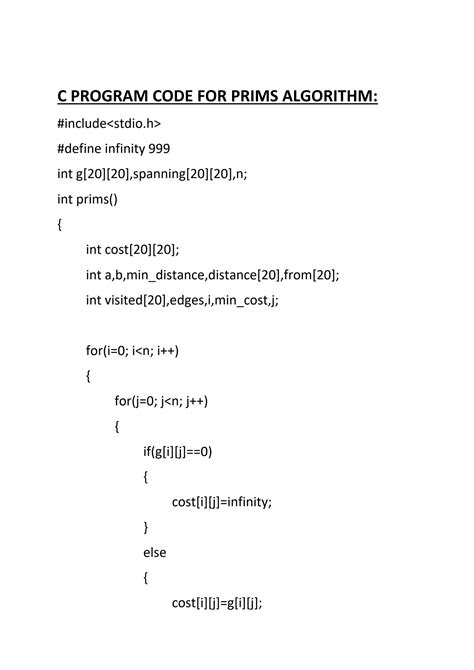 Image result for Prims Algorithm C++ Program