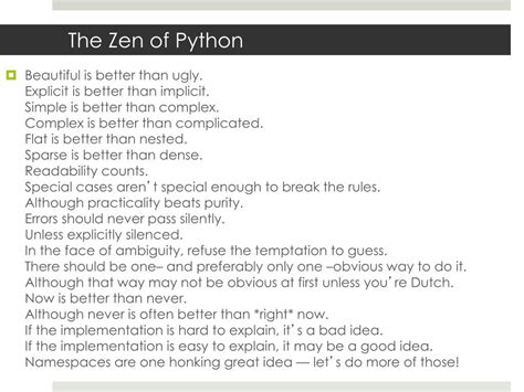 Image result for Best Practices Development Methodologies and the Zen of Python