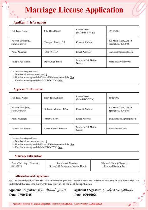 Image result for Wedding License Application