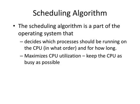Image result for Purpose of a Scheduling Algorithm
