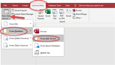 External SQL Access に対する画像結果