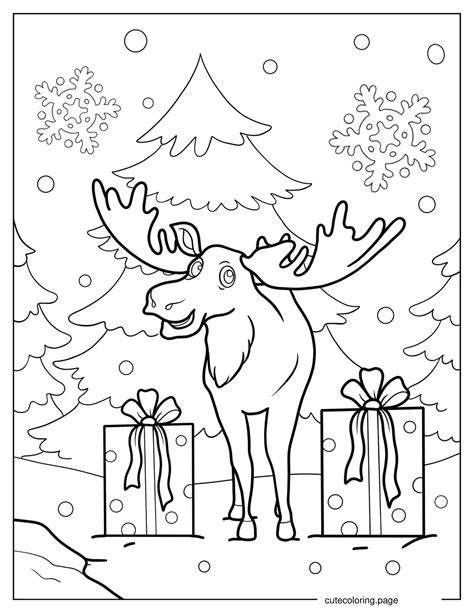 Toradh íomhá ar Moose Head Vector Coloring Page