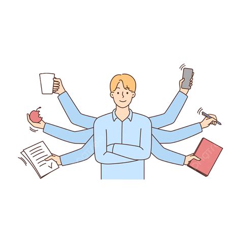 Toradh íomhá ar Multitasking Vector Transparent