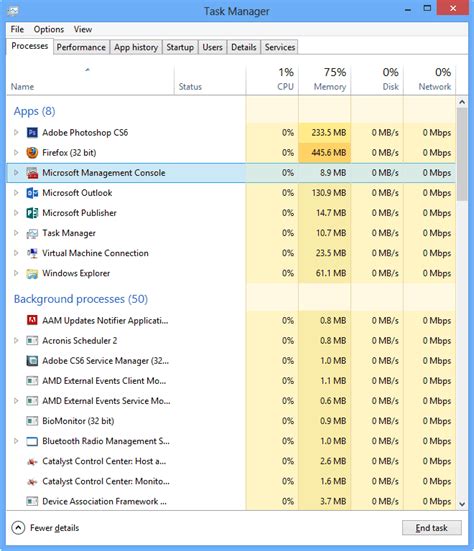 Windows 8 Task Manager に対する画像結果