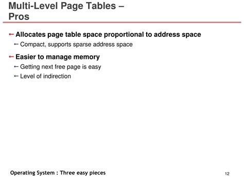 Afbeeldingsresultaten voor Multi-Level Page Table