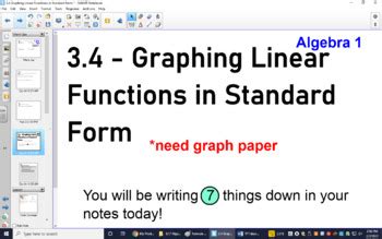 Linear Function in Standard Form Graph に対する画像結果