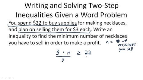 Toradh íomhá ar Solving 2 Step Inequalities