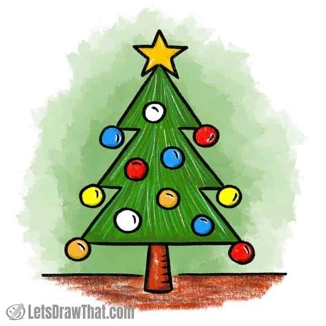Image result for Christmas Tree Drawing Easy