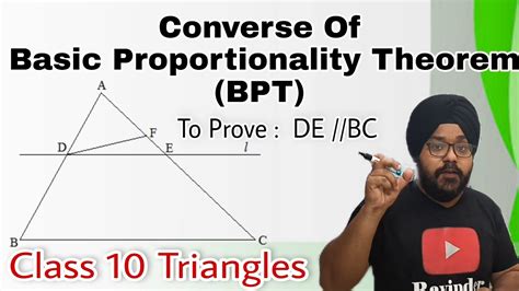 Image result for Converse of Basic Proportionality Theorem