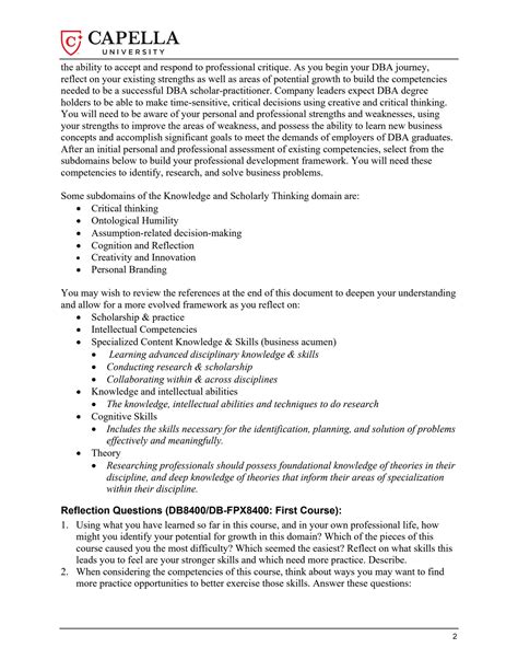 Example of a DBA Professional Development Framework に対する画像結果