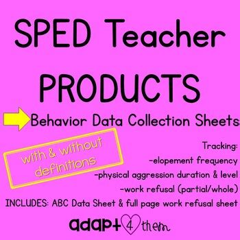 Behavior Data Collection Sheets に対する画像結果