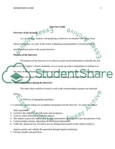 Image result for Example Reasearch Paper with Interview