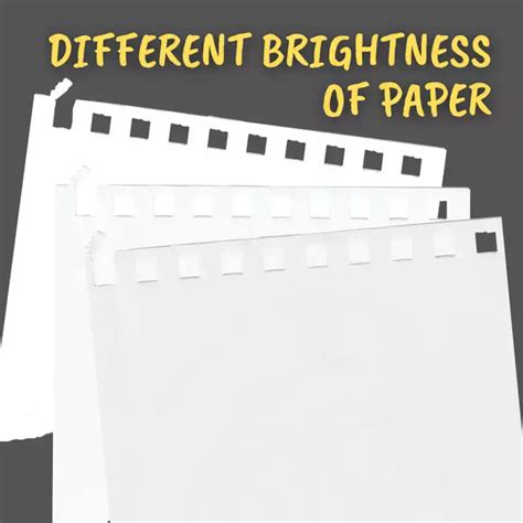 Paper Brightness Comparisons に対する画像結果