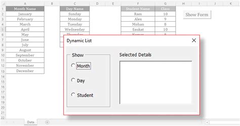 Image result for ListBox Showing Data in Different Worksheet