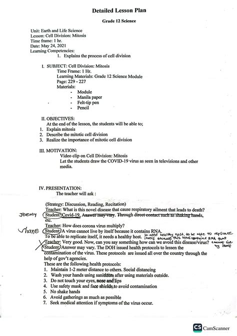 Toradh íomhá ar Grade 12 Lo Lesson Plans