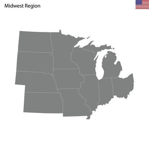 Afbeeldingsresultaten voor Midwest Map