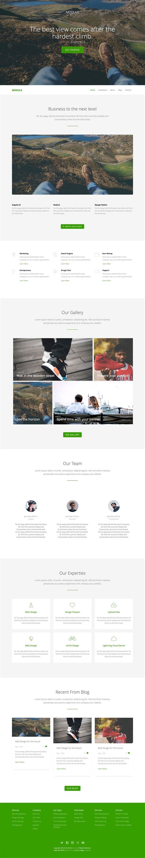 Image result for HTML Template with CSS