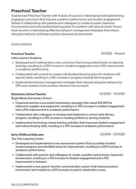 Image result for Teacher Resume Objective Statement Examples