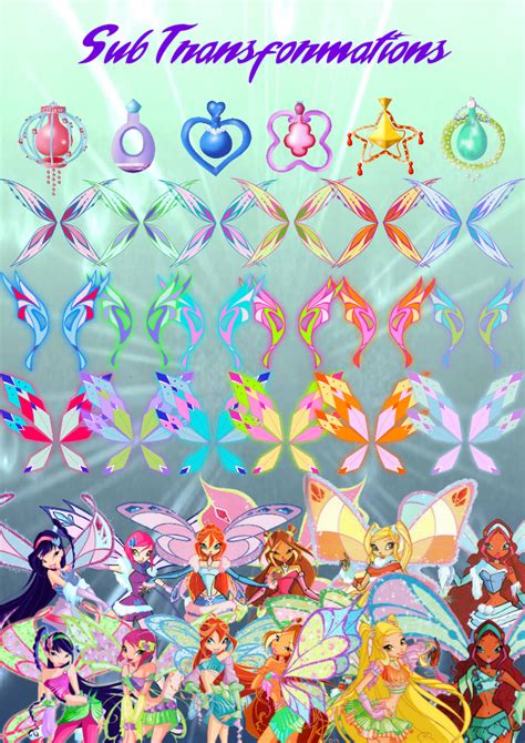Toradh íomhá ar Winx Club Transformations in Order