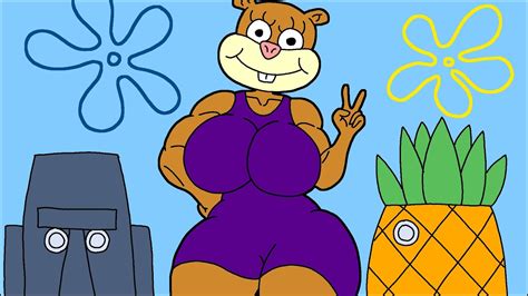 Afbeeldingsresultaten voor Sandy Cheeks Muscle Growth No Voice