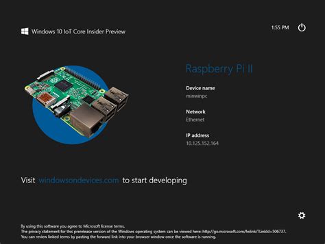Windows 10 iot core Raspberry pi 4 માટે ઇમેજ પરિણામ