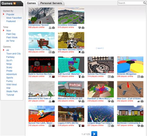 Toradh íomhá ar Roblox Games Page 2014