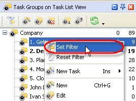 Task List Cmd Filter に対する画像結果