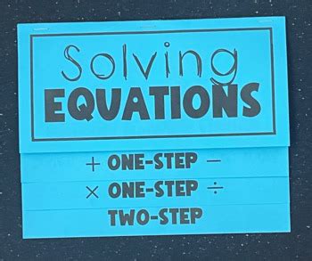 Image result for Two-Step Equations Foldable
