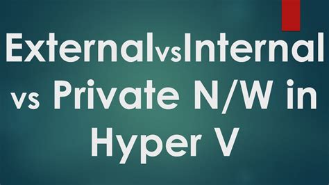 Image result for Hyper-V Network Setup
